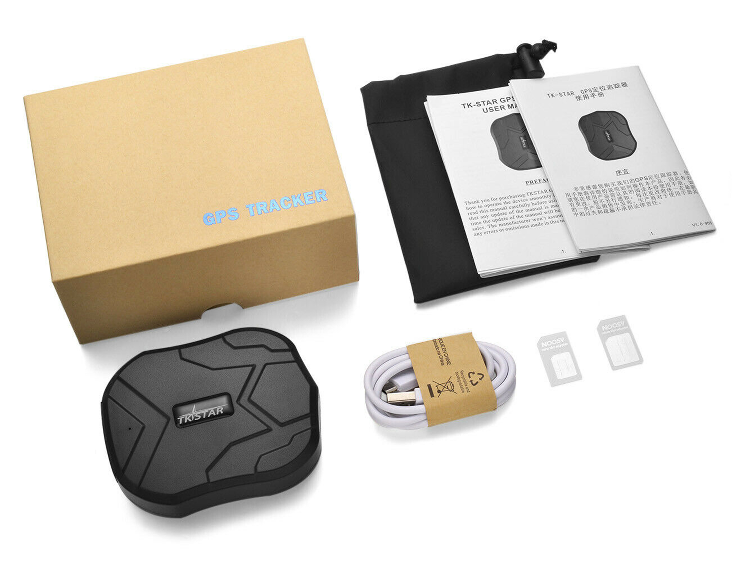 GPRS GPS Tracker TK905B Auto KFZ Diebstahlschutz Echtzeit SMS