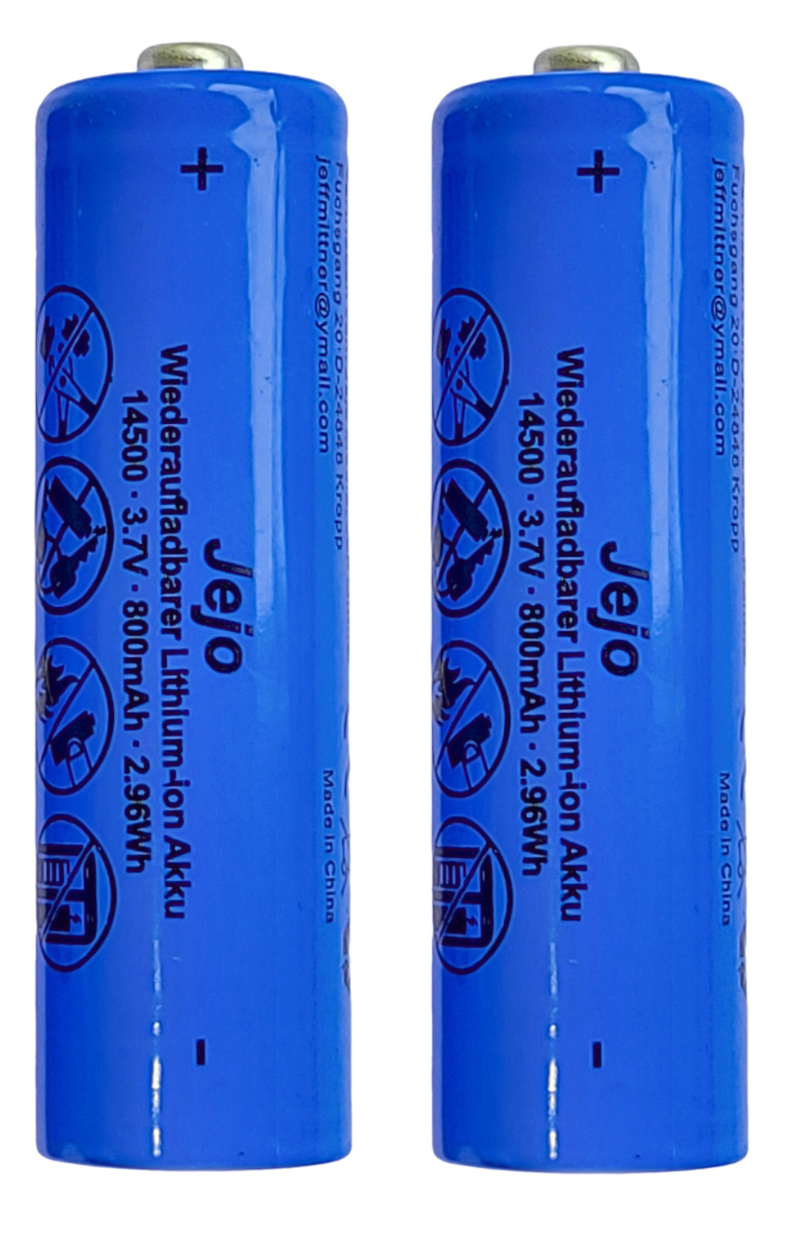 Lithium Ionen Akku 3,7 V 800 mAh Typ 14500 Li ion 50 x 14 mm wie AA Größe eBay